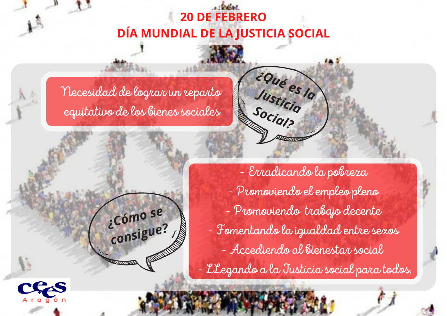 20 de Febrero: Día Mundial de la Justicia Social – CEES Aragón