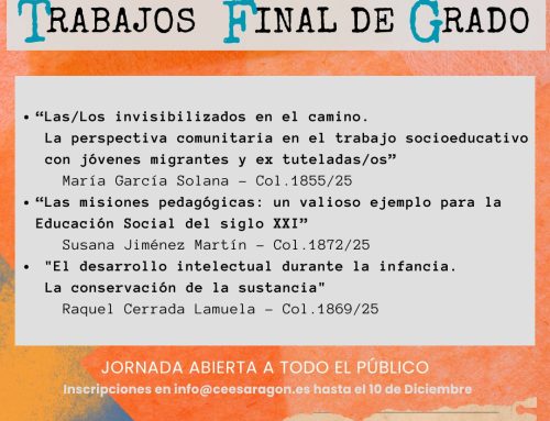 MESA DE EXPOSICIÓN TRABAJOS FINAL DE GRADO